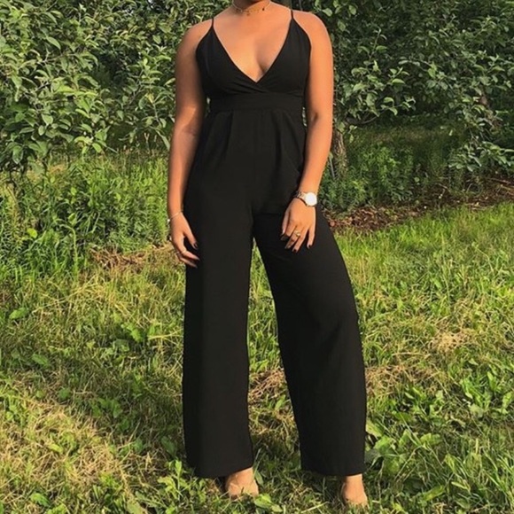 Windsor Pants - Windsor Black sleeveless jumpsuit